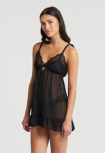 Load image into Gallery viewer, Black Dahlia Babydoll & Panty