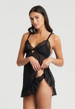 Load image into Gallery viewer, Black Dahlia Babydoll & Panty