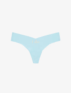 Thong I Do Blue Applique