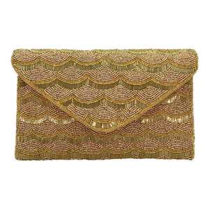 Clutch Gold Scallop