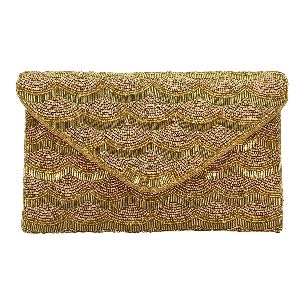 Clutch Gold Scallop