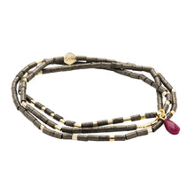 Load image into Gallery viewer, Bracelet Stone Wrap Positivity
