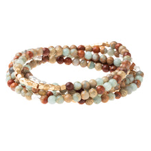 Load image into Gallery viewer, Bracelet Stone Wrap Aqua SG
