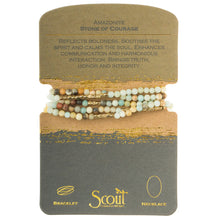 Load image into Gallery viewer, Bracelet Stone Wrap Amazonite
