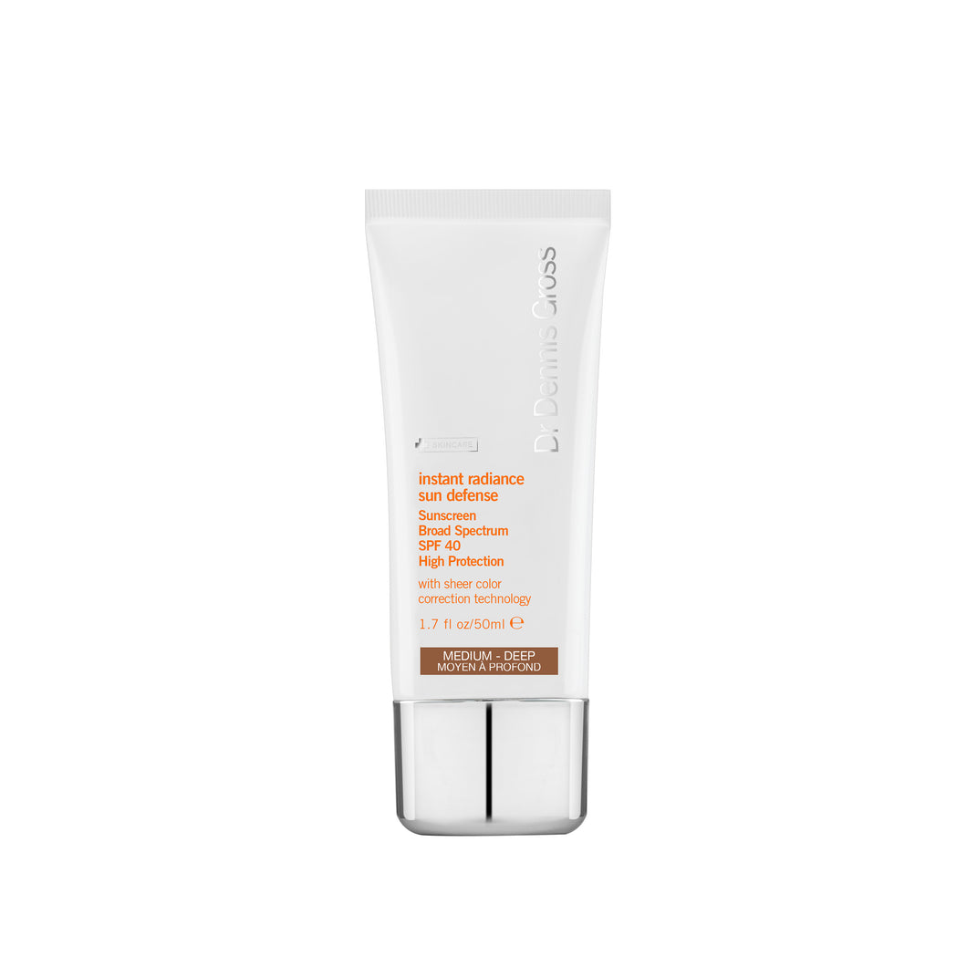 Instant Radiance Sun Defense Sunscreen Broad Spectrum SPF 40 Medium Deep
