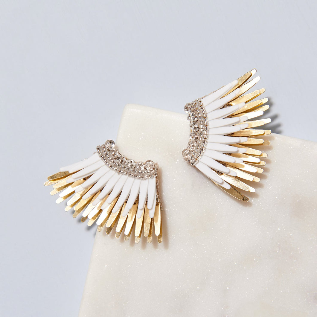Mini Madeline Earrings White Gold