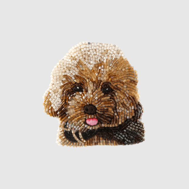 Dog Brooch Toy Poodle